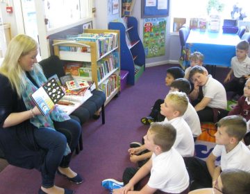 Cushendall Library Visits for P2/3 and P4/5