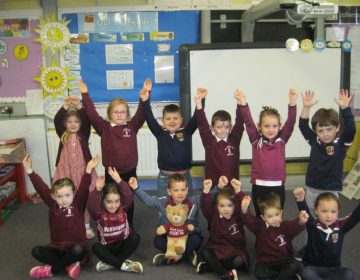 P.1 get ready for the Ulster final on Maroon and White day!