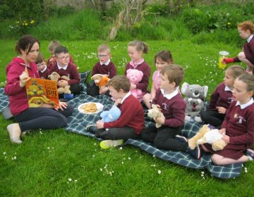 We Enjoyed A Story At Our Picnic