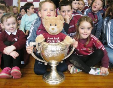 Conor His Good Luck Bear Keeping A Firm Grip On The Volunteer Cup