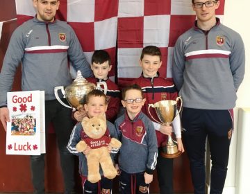 Conor Ruairi Dylan And Connloadh Wish Their Daddys Teammates Good Luck