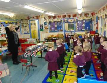 Charlotte from the library visited the Nursery!