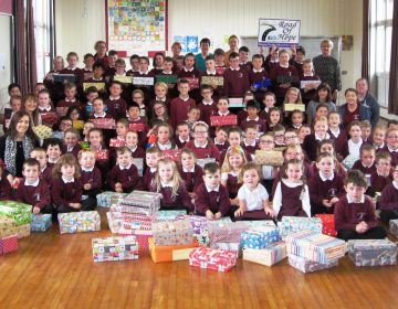 St Marys Ps Nursery Donate 119 Shoeboxes Filled With Love To The Road Of Hope Christmas Appeal 23 10 19