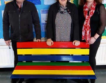 Thanks to Cushendall's Men's Shed for their generous donation of a Buddy Bench.