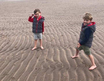 Colm And Cillian On The Beach
