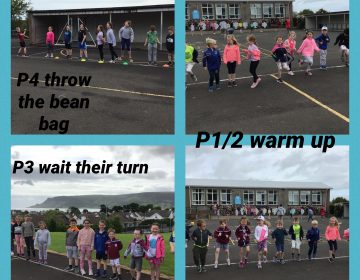 Primary 1/2 and Primary 3/4 had fun taking part in Sports Day