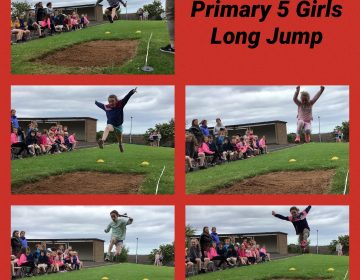 Primary 5 put a lot of effort into the Long Jump!