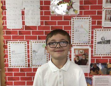Congratulations to Harry whose excellent Numeracy work made it onto the WOW board.