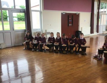 P1/2 Singing and composing with Amanda St. John and Fun with Drums with Benjamin
