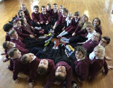 P4/5 enjoyed showing off their odd socks for Friendship Week.