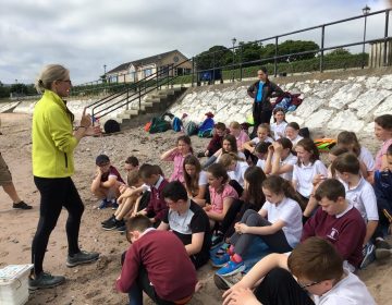 Primaries 5, 6 and 7 worked so hard at their Beach School today, that a few pupils needed to rest!