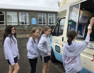 Primary 7 enjoyed their ice cream!